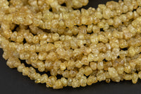 Natural Gemmy Golden Quartz- shaped Beads- Around 5-6mm in dimensions -16" strands - Wholesale pricing Gemstone Beads