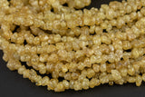 Natural Gemmy Golden Quartz- shaped Beads- Around 5-6mm in dimensions -16" strands - Wholesale pricing Gemstone Beads