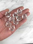 1 pc- Clear Quartz- Natural Quartz Gemstone Diamond Stone Shaped Beads Healing Stones- 18mm- AAA quality- 1 pc per order