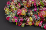 Natural Tourmaline Quartz Large Chips Beads - Around 9x13mm in dimensions -16" strands - Wholesale pricing Gemstone Beads