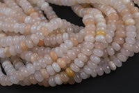 Natural Pink Aventurine, High Quality in Faceted Roundel, 6mm and 8mm Gemstone Beads