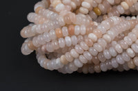 Natural Pink Aventurine, High Quality in Faceted Roundel, 6mm and 8mm Gemstone Beads