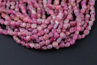 Natural Pink Tourmaline Nuggets Beads -16 Inch strand - Wholesale pricing AAA Quality- Full 16 inch strand Gemstone Beads