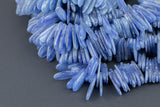 Natural Kyanite Free Form Drops- approximately 15mm- 5x20mm size- 16 inches per strand Gemstone Beads