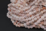 Natural Red Quartz, High Quality in Faceted Round-4mm, 6mm, 8mm, 10mm, 12mm, 14mm- Full 15.5 inches long Gemstone Beads