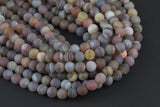 Natural Botswana Agate, High Quality in Matt Round Gemstone Beads