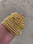 THICK GOLD COATED Hematite Smooth Round - 2mm 3mm 4mm 6mm 8mm 10mm - Very High quality gold plating / coating