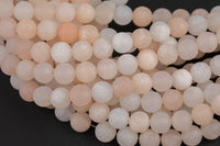 Natural Pink Aventurine, High Quality in Matte Round, 4mm, 6mm, 8mm, 10mm, 12mm-Full Strand 15.5 inch Strand AAA Quality Gemstone Beads