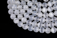 AAA Natural Selenite Beads Round Beads 6mm 8mm 10mm High Quality Real Genuine Selenite Gemstone 15.5" Strand Gemstone Beads