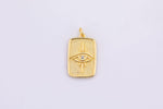 2pc 18K Gold Sun RA Sun God Pendant, Micro Pave Cubic Zirconia Star Sun and Moon Charm, Celestial Charm for Earring Necklace- 14x23mm