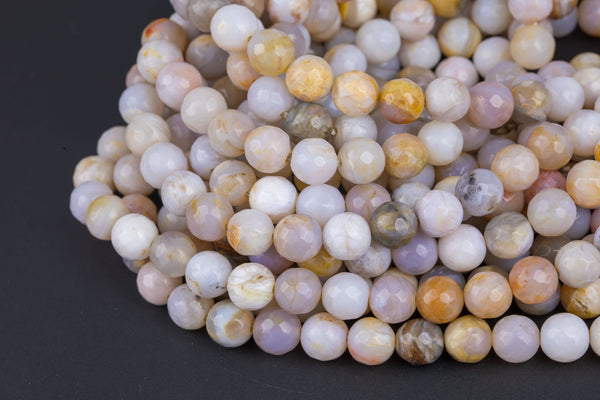 Natural Phoenix Agate- Faceted Round sizes. 4mm, 6mm, 8mm, 10mm, 12mm, 14mm- Full 15.5 inch strand AAA Quality Gemstone Beads