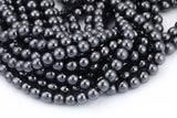 HEMATITE Gray Hematite Beads Smooth Round Beads AAA 2mm 3mm 4mm 6mm 8mm 10mm 12mm 15.5" Strand