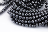 HEMATITE Gray Hematite Beads Smooth Round Beads AAA 2mm 3mm 4mm 6mm 8mm 10mm 12mm 15.5" Strand