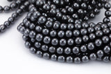 HEMATITE Gray Hematite Beads Smooth Round Beads AAA 2mm 3mm 4mm 6mm 8mm 10mm 12mm 15.5" Strand
