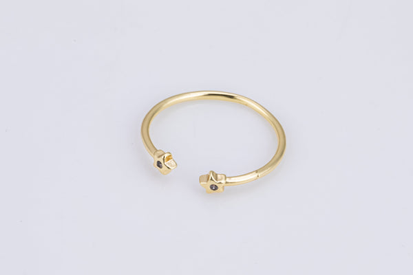 Minimalist Star Ring, Dainty Gold Ring, Stacking Ring, Star Ring, Open Star Ring, Star Rings, Artsy Star Ring, Gift for her woman