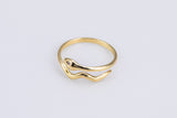 Adjustable Dainty Snake Ring Thin Serpent Ring Stackable Ring Gold Open Ring Adjustable Ring