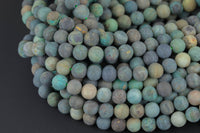 Natural Mongolian Jade 6mm 8mm 10mm 12mm Matte Round Beads High Polish Plain Real Genuine Jade Gemstone 15.5" Strand Smooth Gemstone Beads