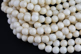 Natural Cream Jasper 6mm 8mm 10mm 12mm Round Beads Real Genuine Gemstone 15.5" Strand Gemstone Beads