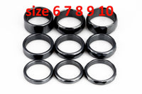 Hematite Ring Hematite Ring Hematite Rings Basic Ring Band Hematite Band Ring Bands Hematite Bands Jewelry Faceted Size 5 6 8 7 9 10 mm01