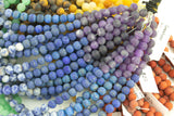 Natural Chakra Beads 4mm 6mm 8mm Matte Round Gemstone Amethyst Lapis Sodalite Aventurine Tigers Eye Yellow Jade Red Jasper 15.5" Strand