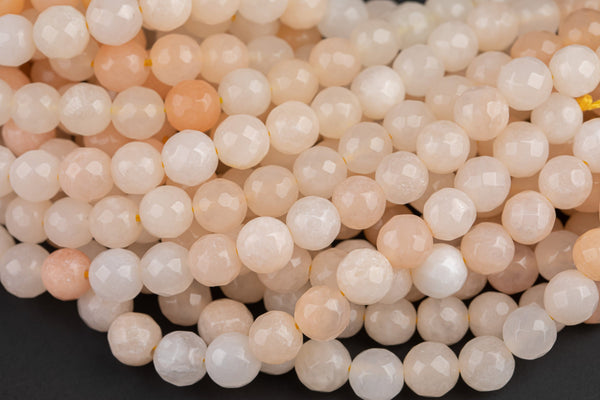 Natural Pink Aventurine Faceted, High Quality in Faceted Round, 4mm, 6mm, 8mm, 10mm, 12mm- Full 15.5 Inch Strand Gemstone Beads