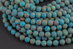 Natural Flower Agate, High Quality in Matte Round, 4mm, 6mm, 8mm, 10mm, 12mm -Full Strand 15.5 inch Strand Gemstone Beads