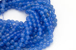 Blue- JADE Faceted Round -Full Strand 15.5 inch Strand, 4mm, 6mm, 8mm, 12mm, or 14mm Beads-Full Strand 15.5 inch Strand