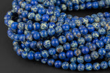 Natural AFRICAN Sea Sediment Jasper round sizes, 4mm, 6mm, 8mm, 10mm, 12mm- Full 15.5 Inch Strand- Wholesale Price Smooth Gemstone Beads