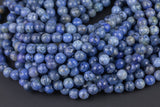 Natural Dumortierite Beads Grade AAA - High Quality in Round- 4mm, 6mm, 8mm, 10mm, 12mm- Top Quality Smooth Gemstone Beads