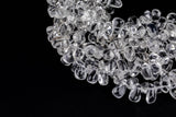 Natural Clear Rock Quartz Crystal High Quality in Top Nuggets Sticks- Full Strand- 6x11mm Gemstone Beads