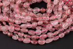 Natural Strawberry Quartz Nuggets Beads -16 Inch strand - Wholesale pricing AAA Quality- Full 16 inch strand Gemstone Beads