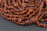 Natural Hessonite Garnet Chips Beads - Around 4-5mm in dimensions -16" strands - Wholesale pricing Gemstone Beads