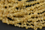 Natural Gemmy Golden Quartz- shaped Beads- Around 5-6mm in dimensions -16" strands - Wholesale pricing Gemstone Beads