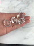 1 pc- Clear Quartz- Natural Quartz Gemstone Jumbo Nugget Shape Stone Shaped Beads Healing Stones- 25x35mm- AAA quality- 1 pc per order