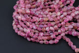 Natural Pink Tourmaline Nuggets Beads -16 Inch strand - Wholesale pricing AAA Quality- Full 16 inch strand Gemstone Beads