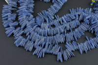 Natural Kyanite Free Form Drops- approximately 15mm- 5x20mm size- 16 inches per strand Gemstone Beads