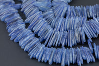 Natural Kyanite Free Form Drops- approximately 15mm- 5x20mm size- 16 inches per strand Gemstone Beads