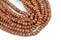 Natural Goldstone Gold Sandstone Faceted Rondelle Beads. Full 15.5 Inch strand 6mm, 8mm, 10mm, or 12mm Gemstone Beads