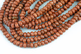 Natural Goldstone Gold Sandstone Faceted Rondelle Beads. Full 15.5 Inch strand 6mm, 8mm, 10mm, or 12mm Gemstone Beads