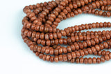 Natural Goldstone Gold Sandstone Faceted Rondelle Beads. Full 15.5 Inch strand 6mm, 8mm, 10mm, or 12mm Gemstone Beads