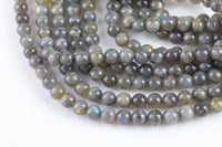 Natural Blue Labradorite 4mm 6mm 8mm 10mm 12mm Round Beads Round Labradorite Beads 15.5" Smooth