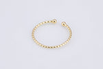 Dainty Beaded Ring Minimalist Ring Gold Open Ring Thin Ring Gold Bead Ring Dainty Stackable Ring Adjustable Ring.