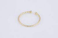 Dainty Beaded Ring Minimalist Ring Gold Open Ring Thin Ring Gold Bead Ring Dainty Stackable Ring Adjustable Ring.