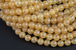 Champagne Quartz Beads Grade AAA Smooth Round. 4mm, 6mm, 8mm, 10mm, 12mm- Wholesale Bulk or Single Strand-Full Strand 15.5 inch Strand