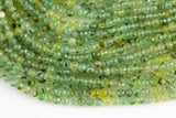 Natural Prehnite Beads Full Strands-15.5 inches-2-3mm- Nice Size Hole- Diamond Cutting, High Facets-Nice and Sparkly-Faceted Round