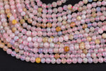 Natural Morganite Beryl Beads Full Strands-15.5 inches- 2mm 3mm- Nice Size Hole- Diamond Cutting -Nice and Sparkly-Faceted Round