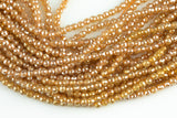 Natural Mystic Champagne Tan Agate, Faceted Round sizes 4mm- Full 16 inch strand Gemstone Beads