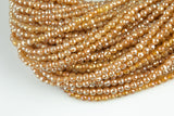 Natural Mystic Champagne Tan Agate, Faceted Round sizes 4mm- Full 16 inch strand Gemstone Beads