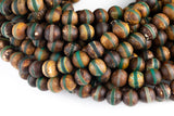 Dzi Beads Matt Round Beads. A Quality Full Strand 8mm AAA Quality