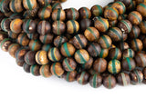 Dzi Beads Matt Round Beads. A Quality Full Strand 8mm AAA Quality